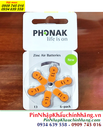 Pin máy trợ thính PHONAK PR48, A13 _Pin máy điếc PR48, A13 chính hãng Xuất Xứ Đức (Germany)